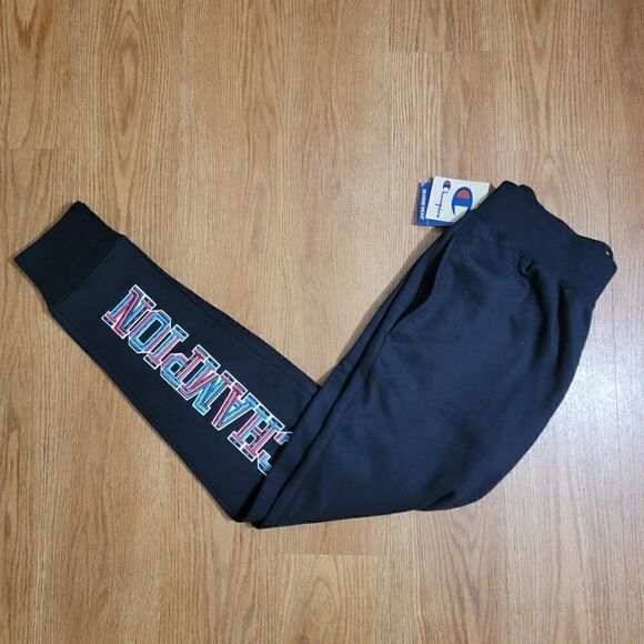 Champion Reverse Weave Joggers Sweatpants Pants Black White Men's Size Medium M